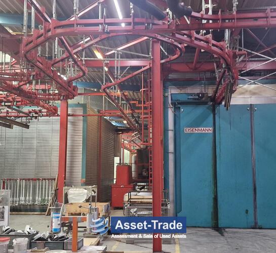 Second hand EISENMANN Powder- & Paintingline with modernised Controls for sale