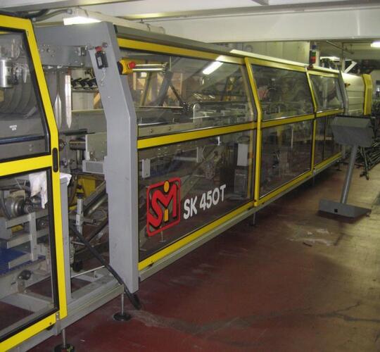 Gebrauchte SMI SK450T Trayschrumpfpacker günstige kaufen